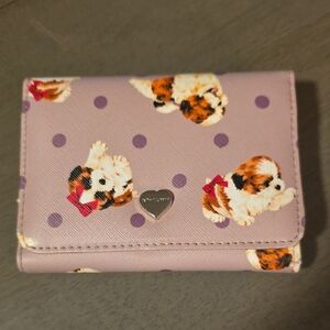 Betsy Johnson Dog Print Wallet
